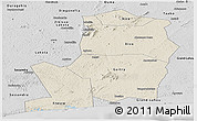 Shaded Relief Panoramic Map of Divo, desaturated