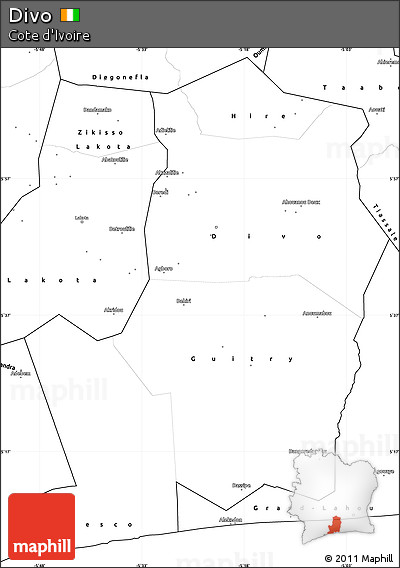 Blank Simple Map of Divo