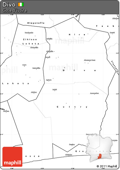 Blank Simple Map of Divo