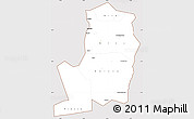 Classic Style Simple Map of Divo, cropped outside