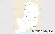 Classic Style Simple Map of Divo, single color outside