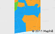 Political Simple Map of Divo