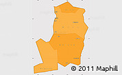Political Shades Simple Map of Divo, cropped outside