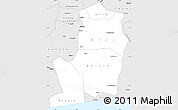 Silver Style Simple Map of Divo