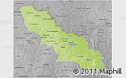 Physical 3D Map of Ferkessedougou, desaturated