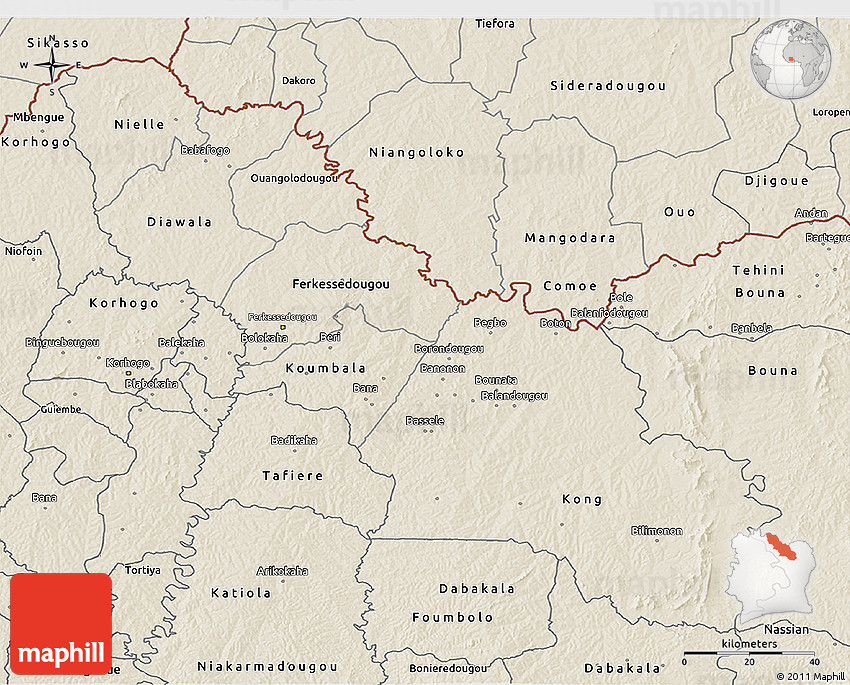 shaded relief 3d map