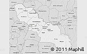 Silver Style 3D Map of Ferkessedougou