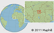 Savanna Style Location Map of Diawala