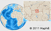 Shaded Relief Location Map of Diawala