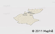 Shaded Relief Panoramic Map of Diawala, cropped outside