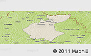 Shaded Relief Panoramic Map of Diawala, physical outside