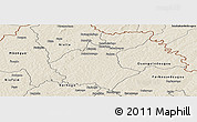 Shaded Relief Panoramic Map of Diawala