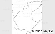 Blank Simple Map of Diawala, no labels