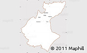 Classic Style Simple Map of Diawala, cropped outside
