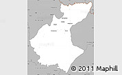 Gray Simple Map of Diawala