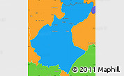 Political Simple Map of Diawala