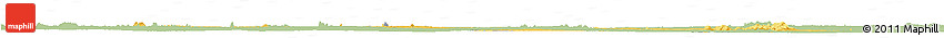 Savanna Style Horizon Map of Ferkessedougou, single color outside