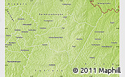 Physical Map of Koumbala