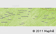 Physical Panoramic Map of Koumbala