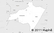 Silver Style Simple Map of Koumbala