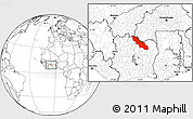 Blank Location Map of Ferkessedougou