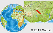 Physical Location Map of Ferkessedougou