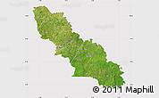 Satellite Map of Ferkessedougou, cropped outside