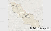 Shaded Relief Map of Ferkessedougou, lighten