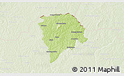 Physical 3D Map of Nielle, lighten