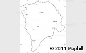 Blank Simple Map of Nielle, cropped outside