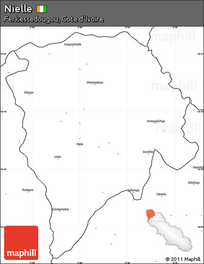 Blank Simple Map of Nielle