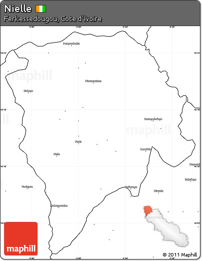Blank Simple Map of Nielle