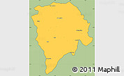 Savanna Style Simple Map of Nielle, cropped outside