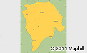 Savanna Style Simple Map of Nielle, single color outside