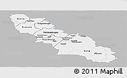 Gray Panoramic Map of Ferkessedougou, single color outside