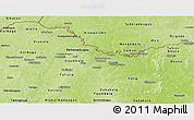 Physical Panoramic Map of Ferkessedougou