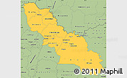 Savanna Style Simple Map of Ferkessedougou