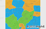 Political 3D Map of Gagnoa