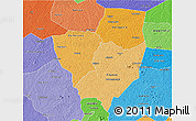 Political Shades 3D Map of Gagnoa