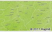 Physical 3D Map of Guiberoua