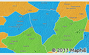 Political 3D Map of Guiberoua