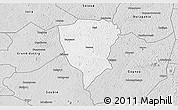 Silver Style 3D Map of Guiberoua