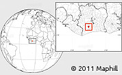 Blank Location Map of Guiberoua