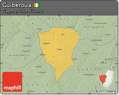 Savanna Style Map of Guiberoua