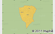 Savanna Style Map of Guiberoua, single color outside