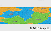 Political Panoramic Map of Guiberoua