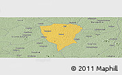 Savanna Style Panoramic Map of Guiberoua