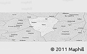 Silver Style Panoramic Map of Guiberoua