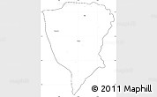 Blank Simple Map of Guiberoua, cropped outside