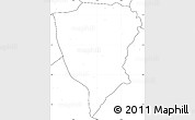 Blank Simple Map of Guiberoua, no labels